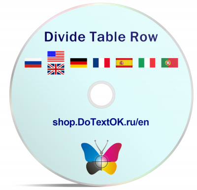 Divide Table Row